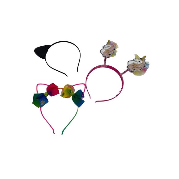 Lot of 33 Girls Headbands Multi Styles Colors Fabric Plastic Stretchy Floral - Picture 3 of 17